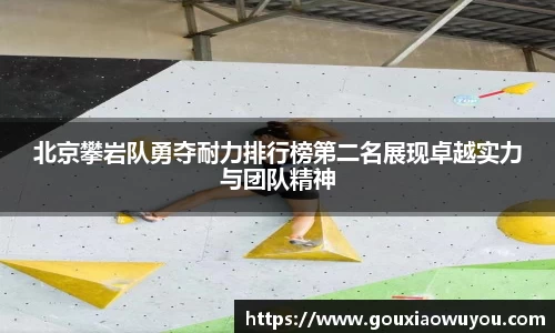北京攀岩队勇夺耐力排行榜第二名展现卓越实力与团队精神